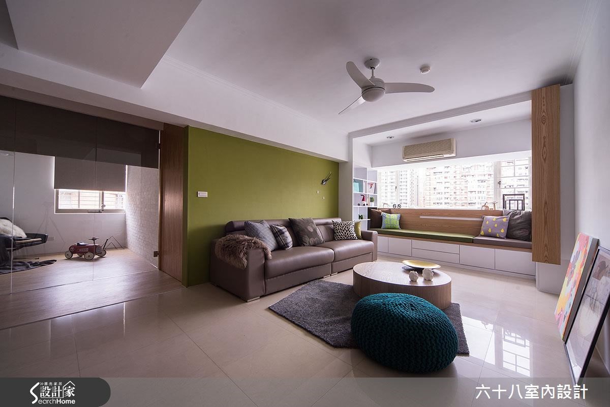30坪中古屋(5~15年)＿混搭風客廳臥榻案例圖片＿六十八室內設計有限公司＿六十八_10之8