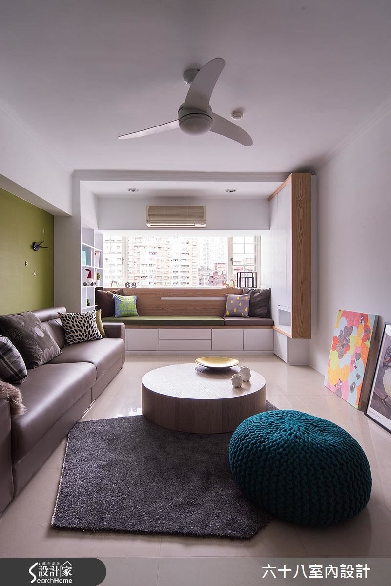 30坪中古屋(5~15年)＿混搭風客廳臥榻案例圖片＿六十八室內設計有限公司＿六十八_10之11