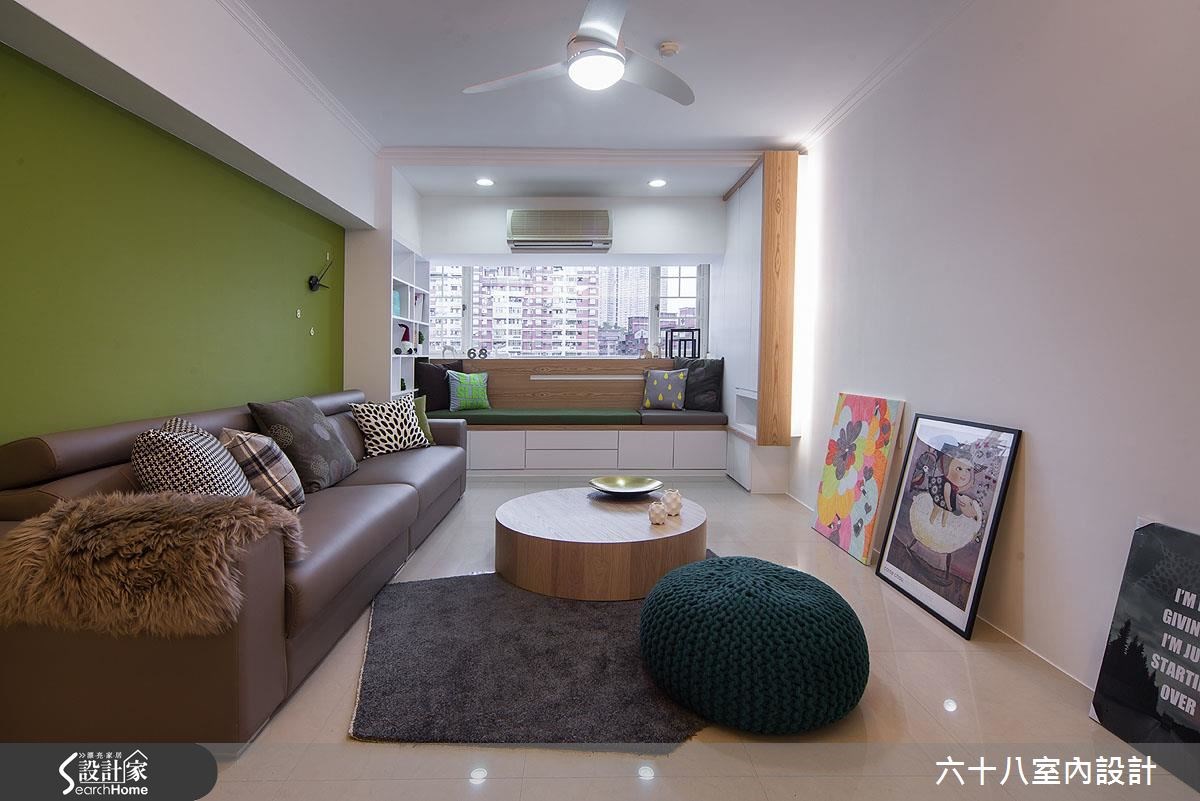 30坪中古屋(5~15年)＿混搭風客廳臥榻案例圖片＿六十八室內設計有限公司＿六十八_10之16