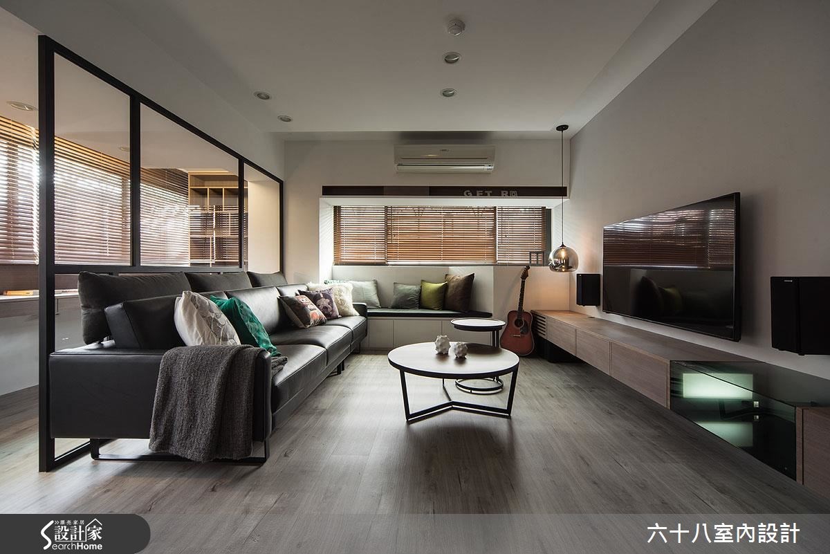 29坪中古屋(5~15年)＿工業風客廳案例圖片＿六十八室內設計有限公司＿六十八_11之5
