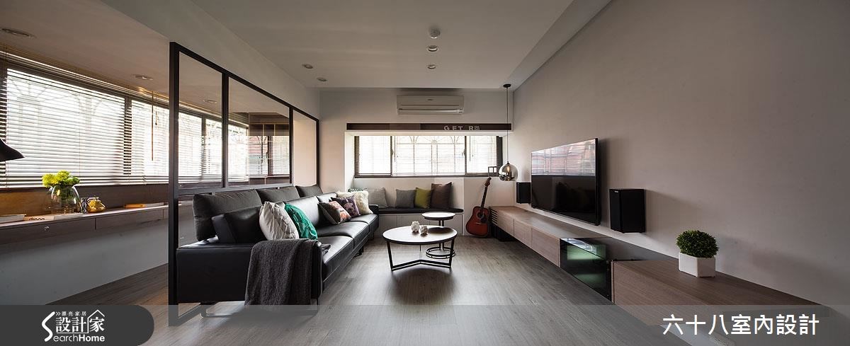 29坪中古屋(5~15年)＿工業風客廳臥榻案例圖片＿六十八室內設計有限公司＿六十八_11之12