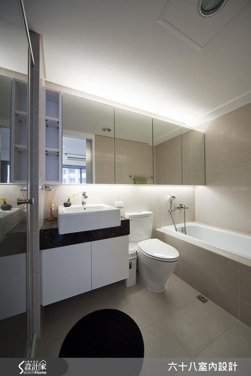26坪新成屋(5年以下)＿混搭風浴室案例圖片＿六十八室內設計有限公司＿六十八_12之14
