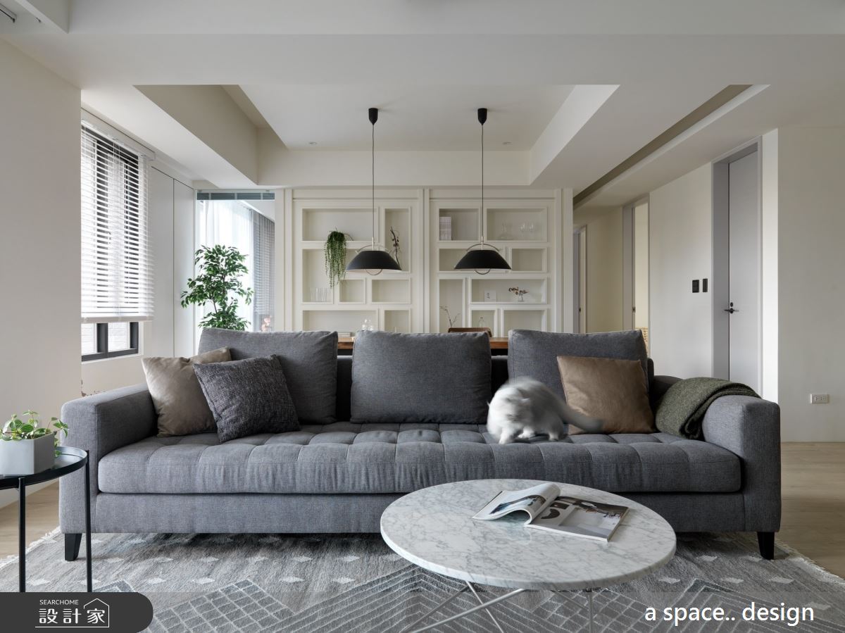 45坪新成屋(5年以下)＿現代風客廳案例圖片＿a space..design/一個空間設計＿a space.._24之1