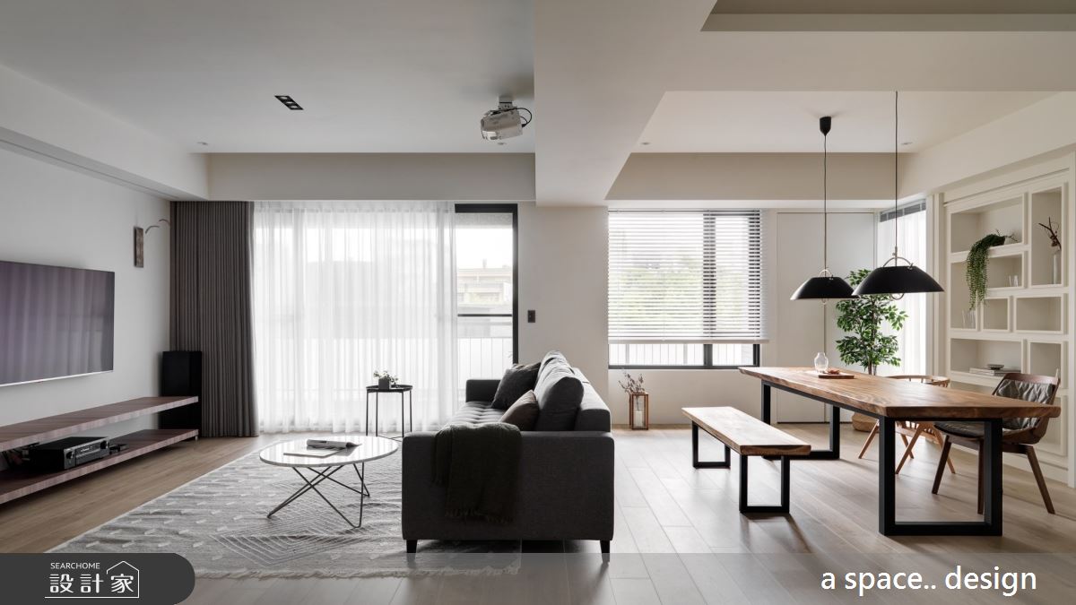45坪新成屋(5年以下)＿現代風客廳書房案例圖片＿a space..design/一個空間設計＿a space.._24之5