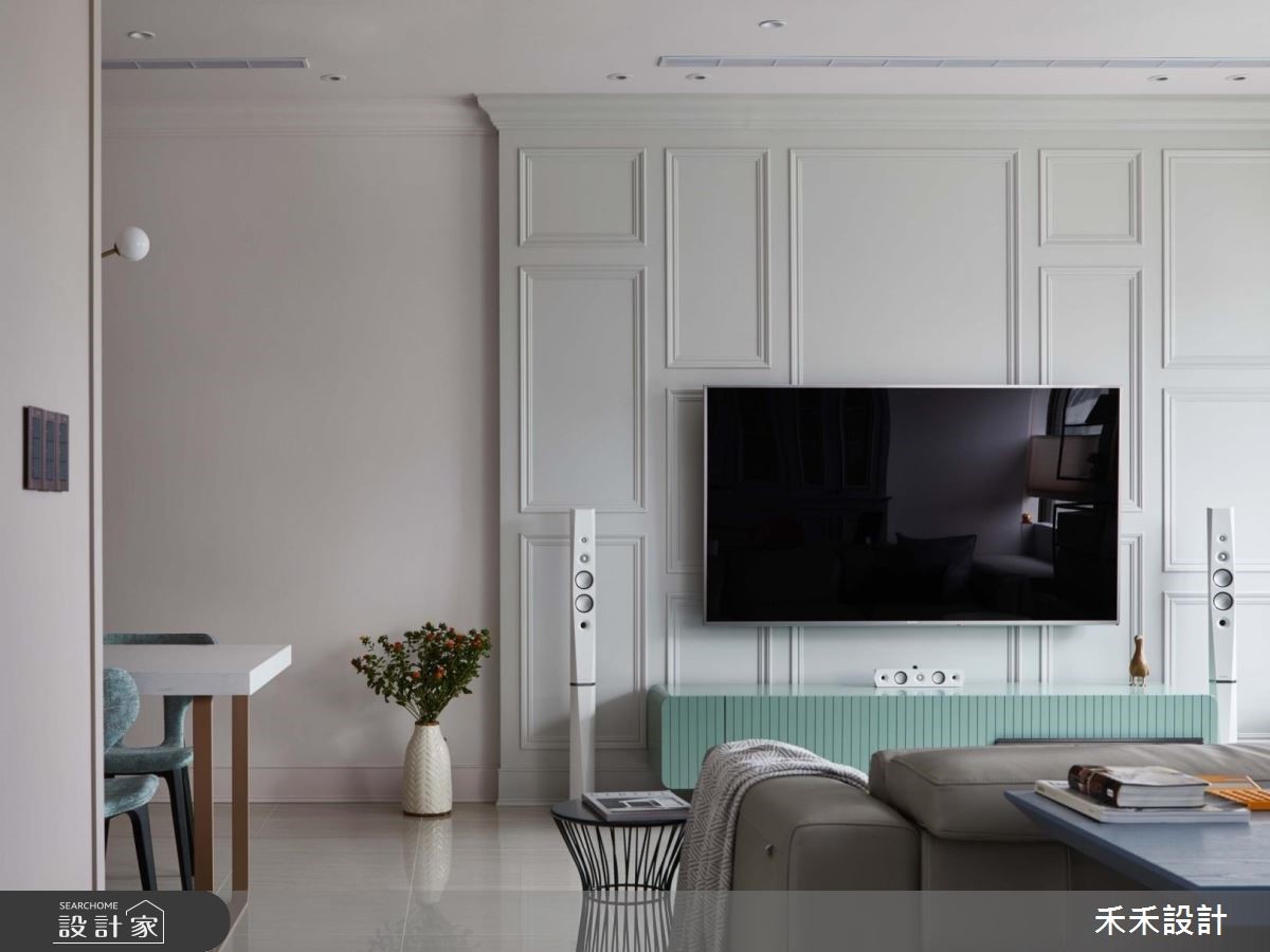 29坪新成屋(5年以下)＿新古典客廳臥榻案例圖片＿禾禾設計＿禾禾_16之5
