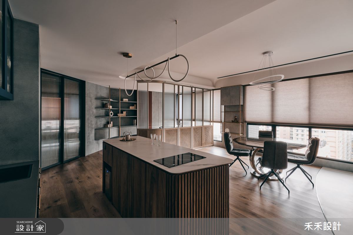 58坪新成屋(5年以下)＿新東方風餐廳吧檯中島案例圖片＿禾禾設計＿禾禾_27之7