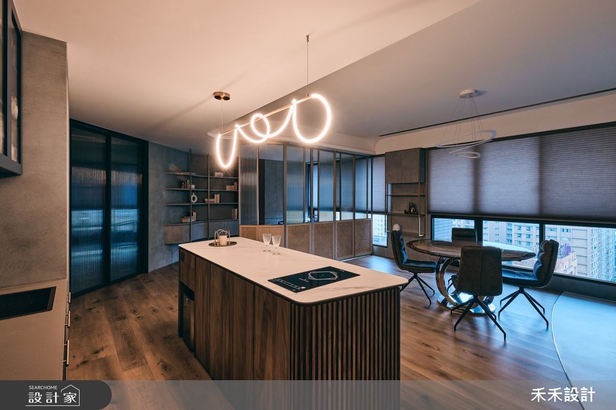 58坪新成屋(5年以下)＿新東方風餐廳吧檯中島案例圖片＿禾禾設計＿禾禾_27之8