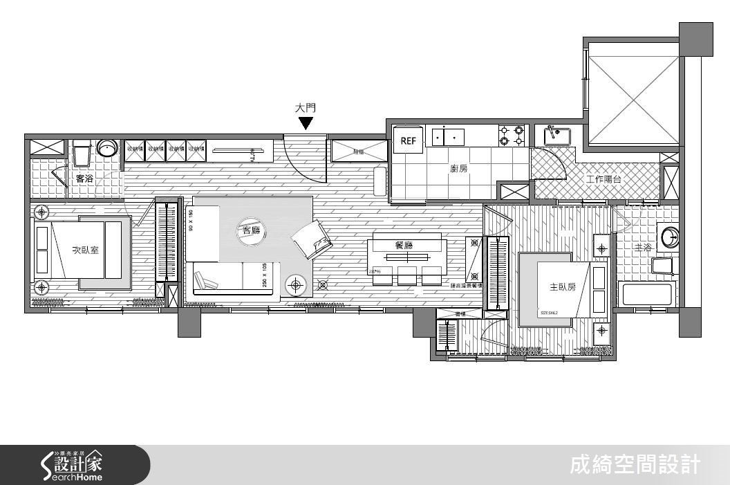 44坪新成屋(5年以下)＿現代風案例圖片＿成綺空間設計＿成綺_05之12