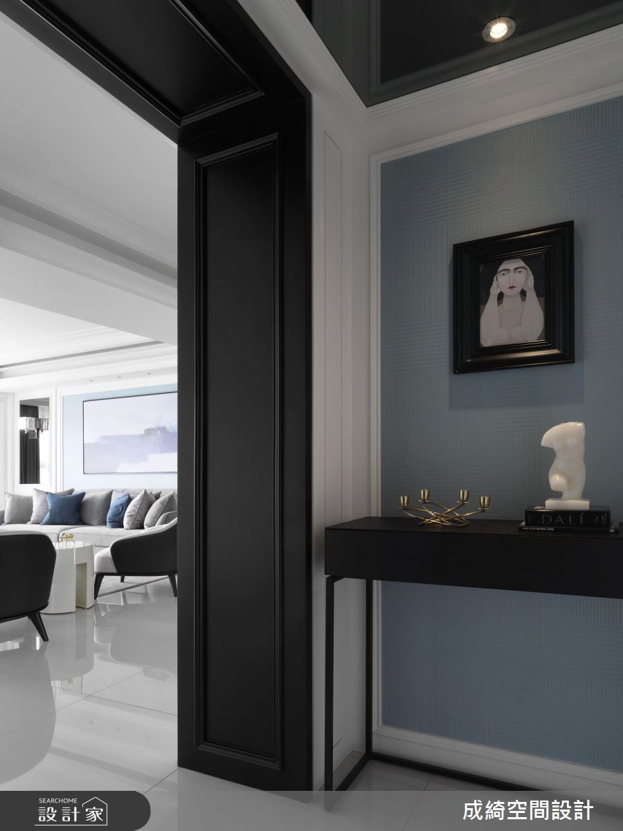 101坪新成屋(5年以下)＿新古典玄關案例圖片＿成綺空間設計＿成綺_09之2
