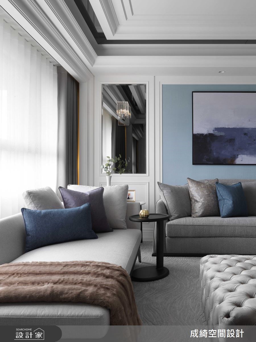 101坪新成屋(5年以下)＿新古典客廳案例圖片＿成綺空間設計＿成綺_09之7
