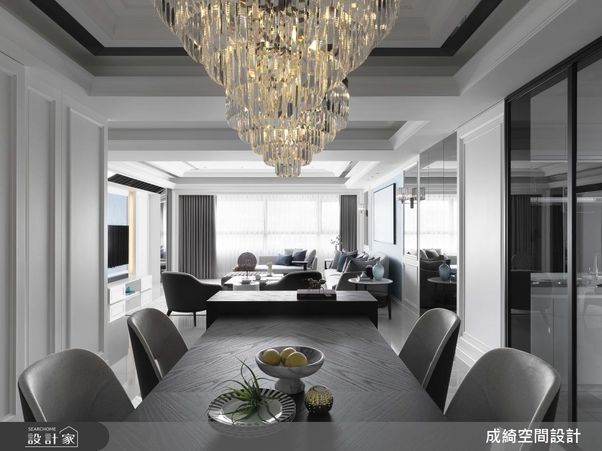 101坪新成屋(5年以下)＿新古典餐廳案例圖片＿成綺空間設計＿成綺_09之14