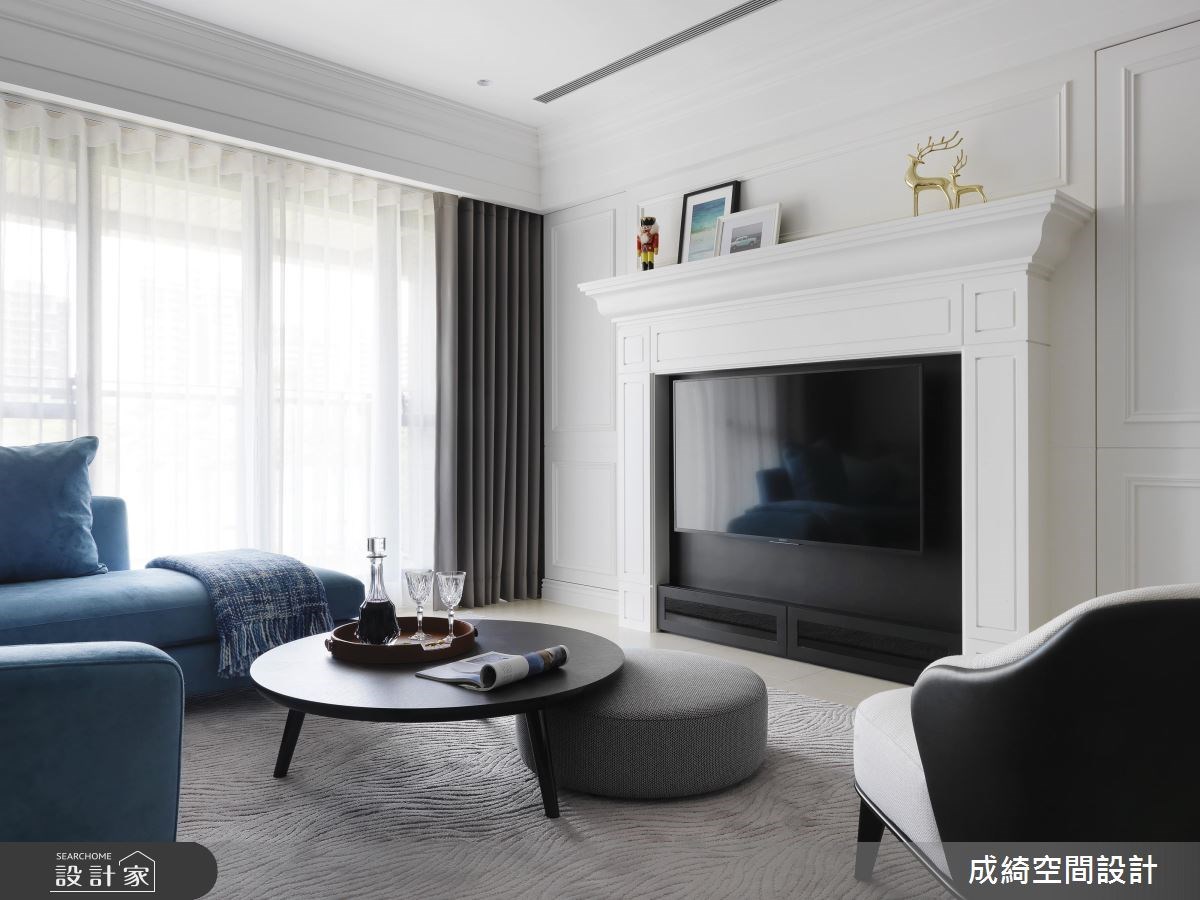 62坪新成屋(5年以下)＿新古典客廳案例圖片＿成綺空間設計＿成綺_10之2