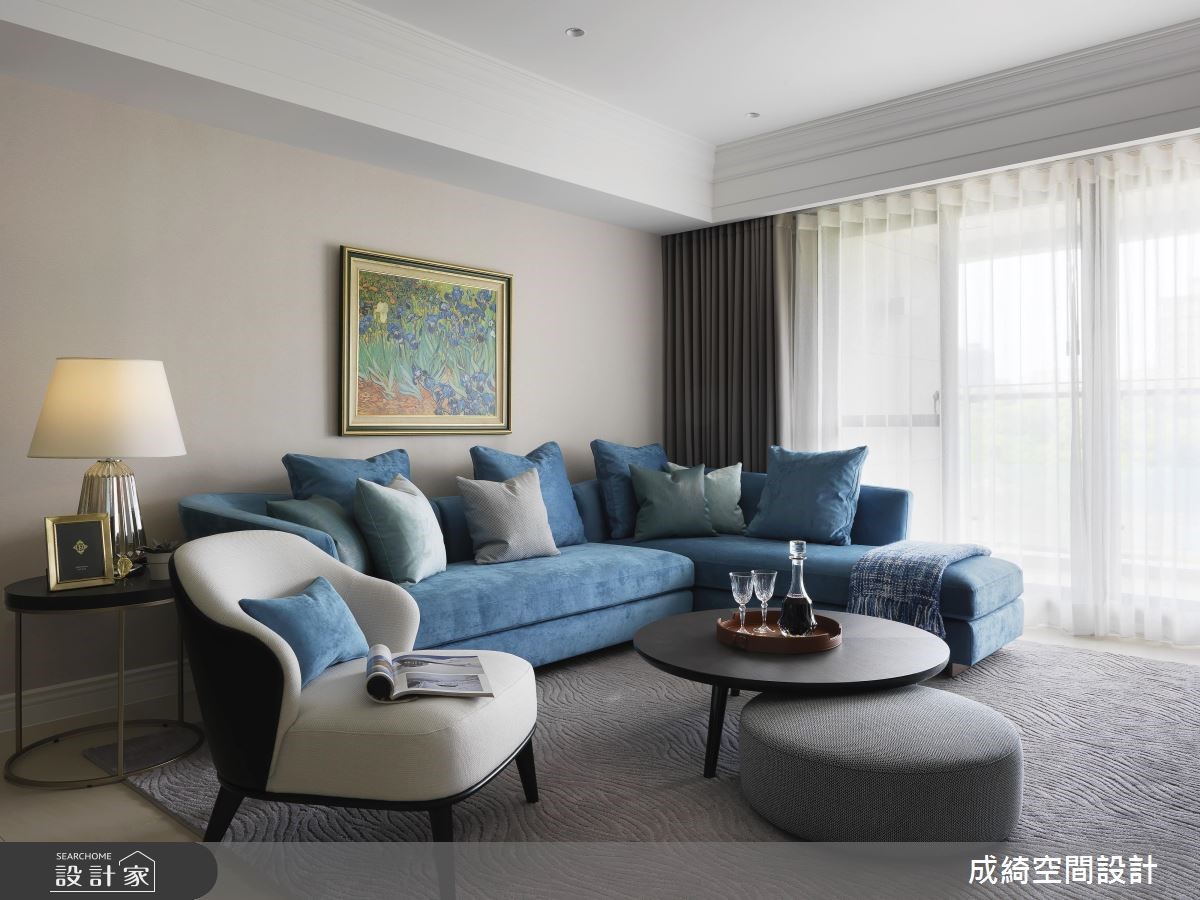 62坪新成屋(5年以下)＿新古典客廳案例圖片＿成綺空間設計＿成綺_10之4