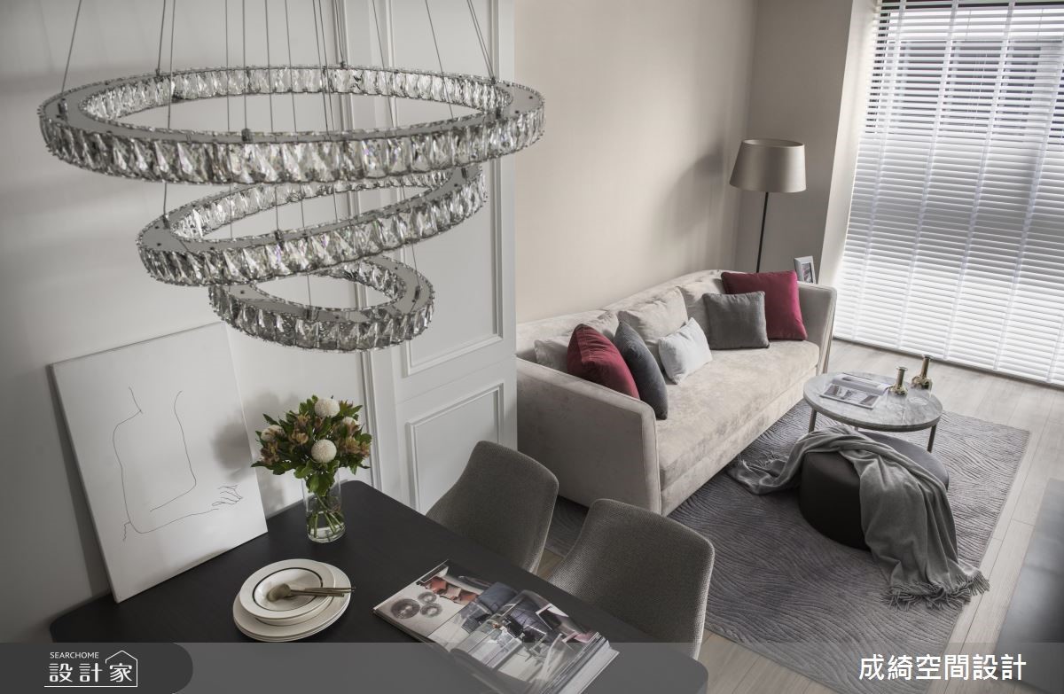 26坪新成屋(5年以下)＿新古典客廳餐廳案例圖片＿成綺空間設計＿成綺_11之12