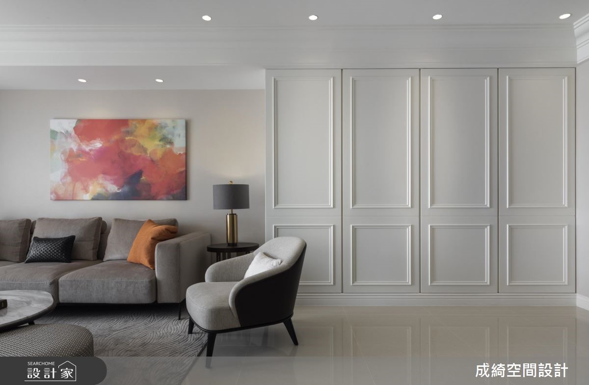 45坪新成屋(5年以下)＿新古典客廳案例圖片＿成綺空間設計＿成綺_12之8