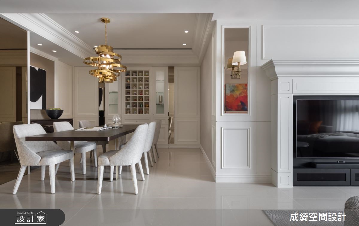 45坪新成屋(5年以下)＿新古典餐廳案例圖片＿成綺空間設計＿成綺_12之1