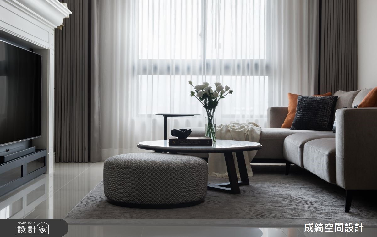 45坪新成屋(5年以下)＿新古典客廳案例圖片＿成綺空間設計＿成綺_12之5