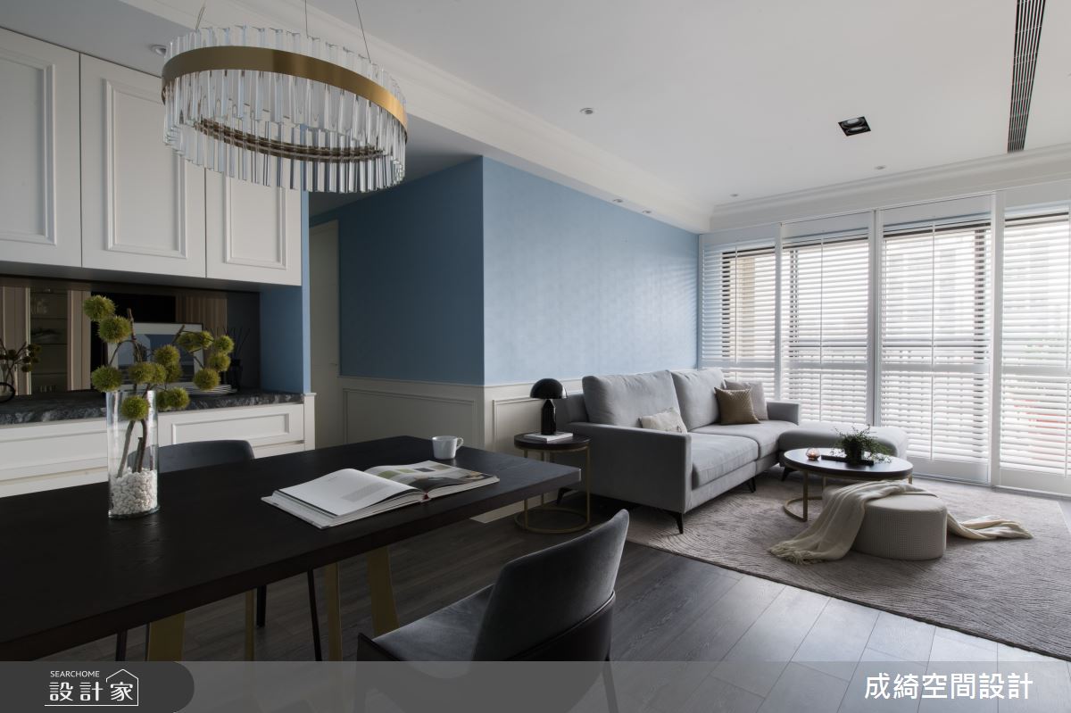 42坪新成屋(5年以下)＿美式風客廳案例圖片＿成綺空間設計＿成綺_13之3