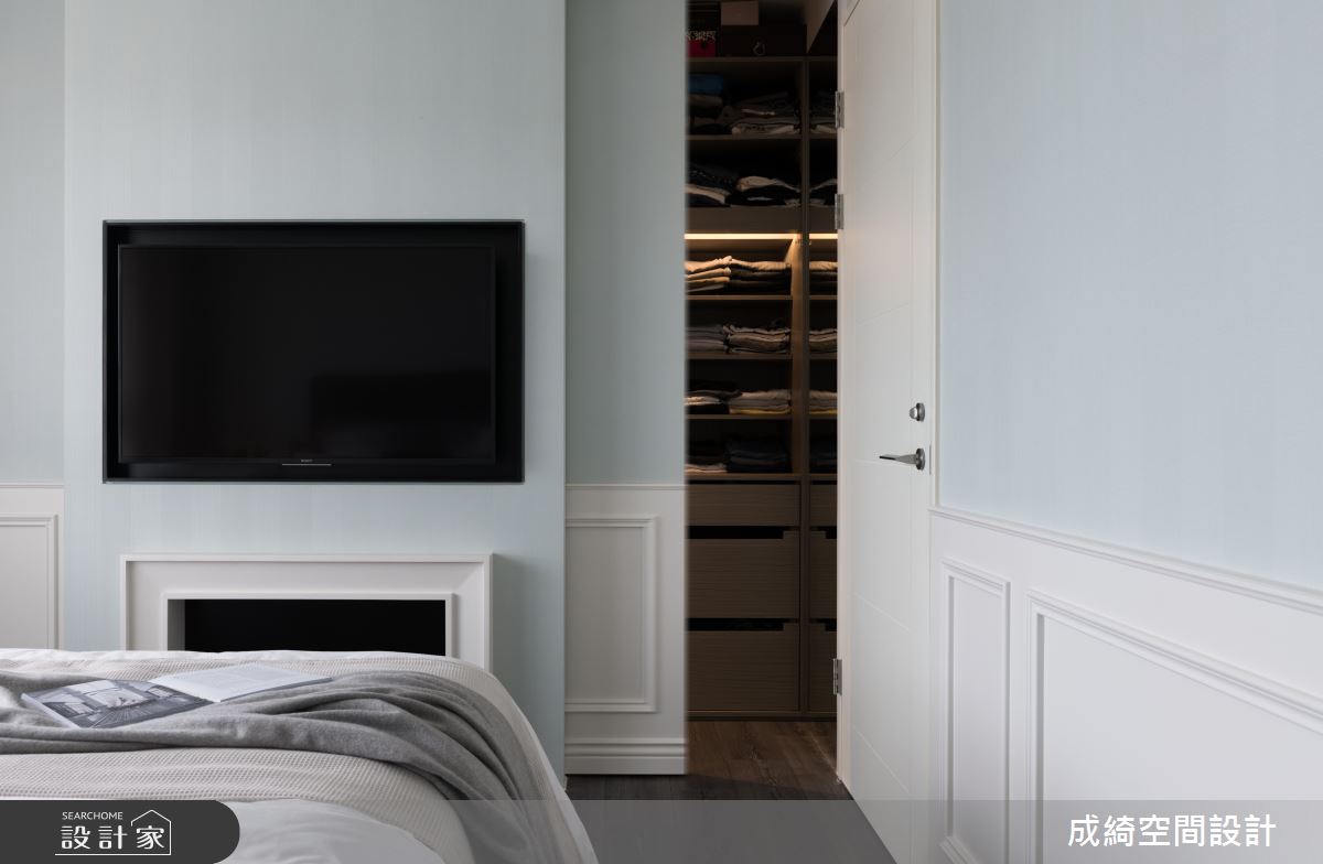 42坪新成屋(5年以下)＿美式風臥室臥榻案例圖片＿成綺空間設計＿成綺_13之18