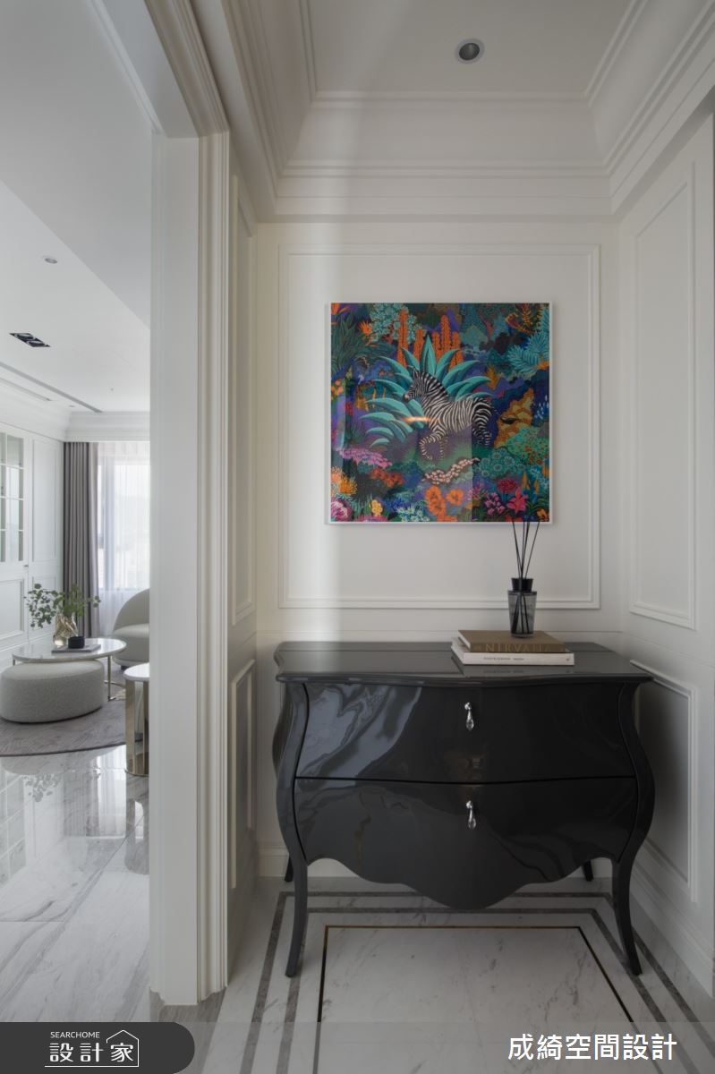 60坪新成屋(5年以下)＿新古典玄關案例圖片＿成綺空間設計＿成綺_15之1