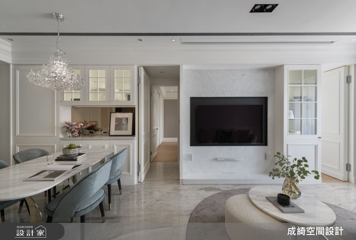 60坪新成屋(5年以下)＿新古典餐廳案例圖片＿成綺空間設計＿成綺_15之7