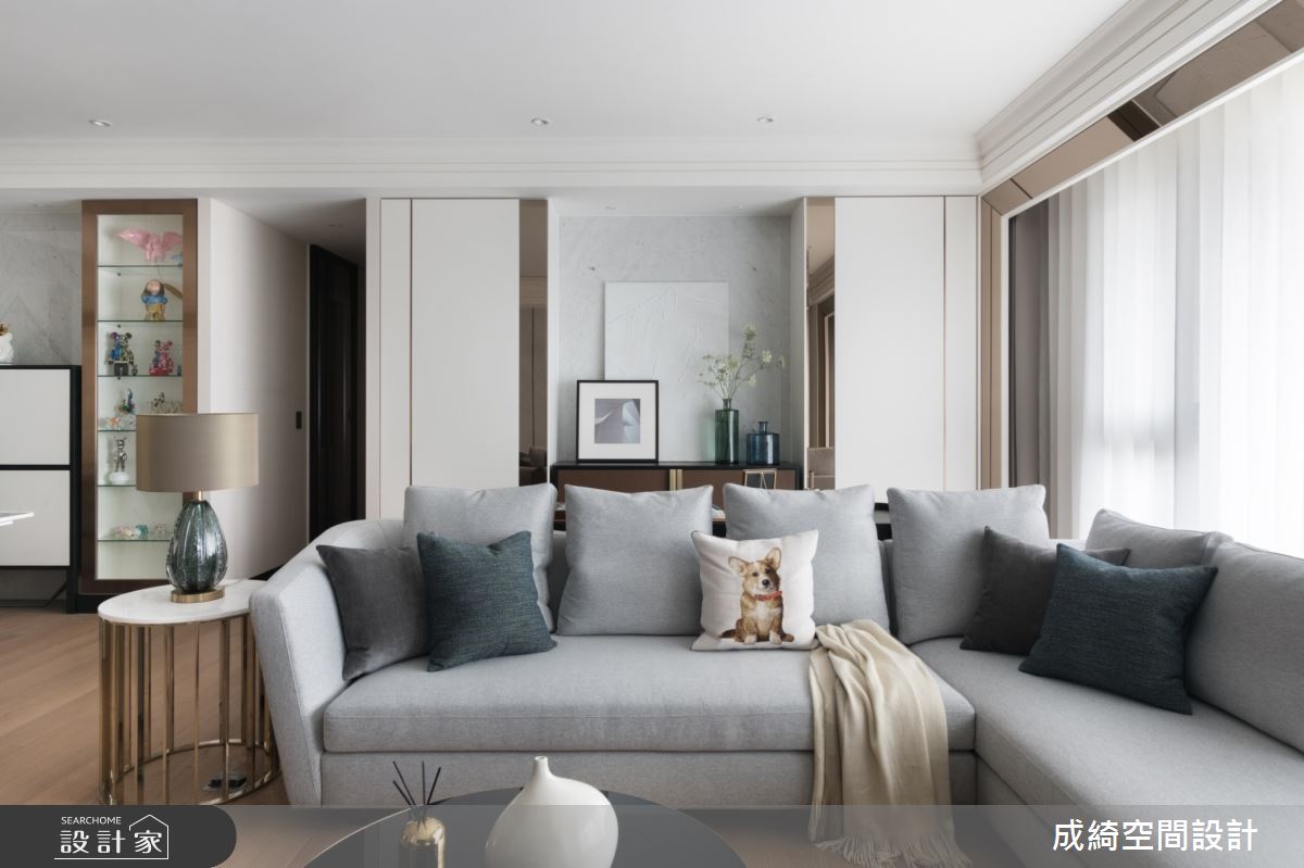 70坪新成屋(5年以下)＿現代風客廳案例圖片＿成綺空間設計＿成綺_16之6