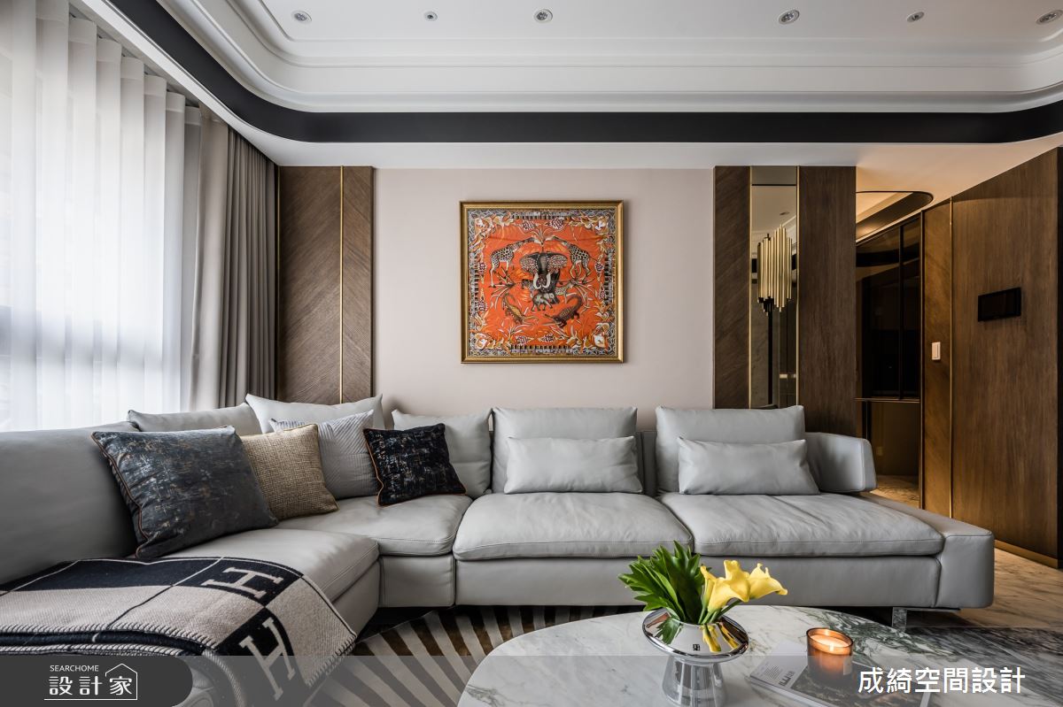 52坪新成屋(5年以下)＿奢華風客廳案例圖片＿成綺空間設計＿成綺_17之9