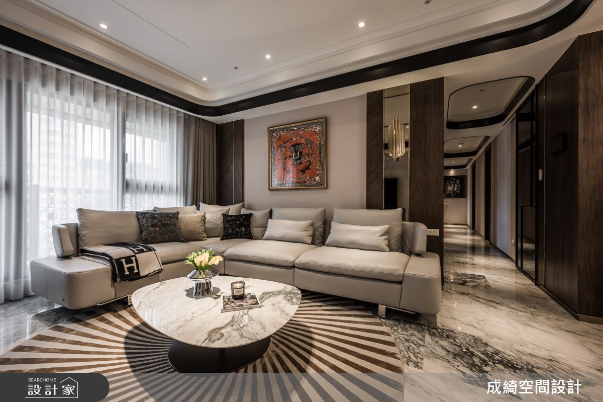 52坪新成屋(5年以下)＿奢華風客廳案例圖片＿成綺空間設計＿成綺_17之6