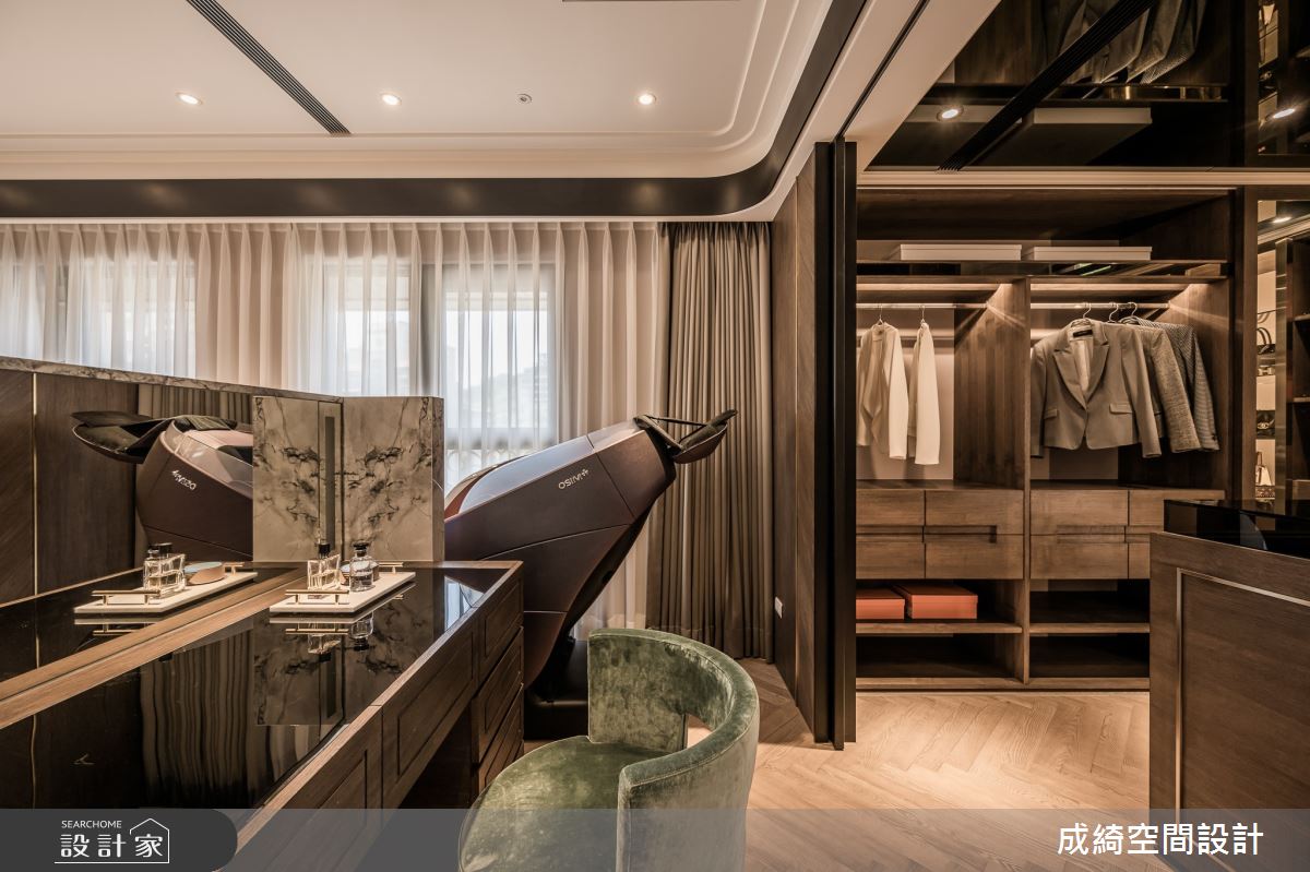 52坪新成屋(5年以下)＿奢華風書房更衣間案例圖片＿成綺空間設計＿成綺_17之35