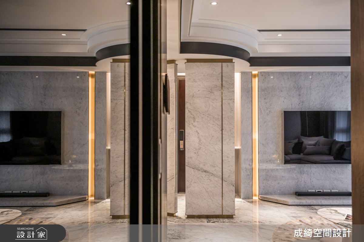 52坪新成屋(5年以下)＿奢華風玄關客廳案例圖片＿成綺空間設計＿成綺_17之2