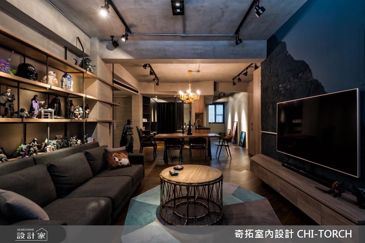 26坪老屋(16~30年)＿工業風客廳案例圖片＿奇拓室內設計 CHI-TORCH＿奇拓_16之2