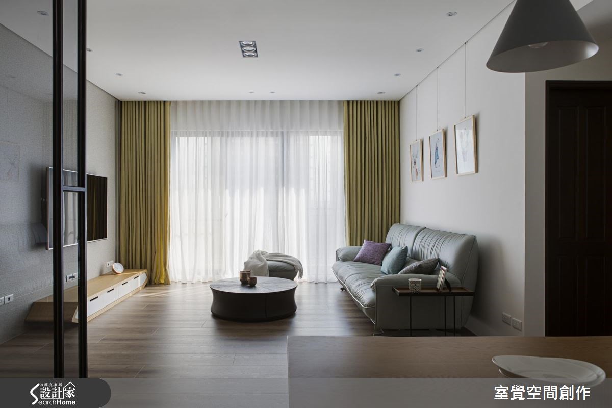 25坪新成屋(5年以下)＿北歐風客廳案例圖片＿室覺空間創作＿室覺_09之4