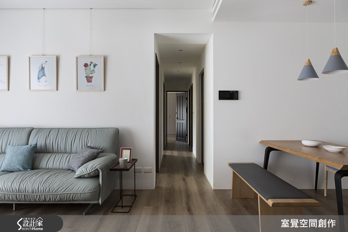 25坪新成屋(5年以下)＿北歐風客廳案例圖片＿室覺空間創作＿室覺_09之7