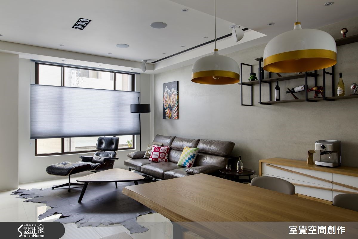 30坪新成屋(5年以下)＿現代風客廳案例圖片＿室覺空間創作＿室覺_12之4