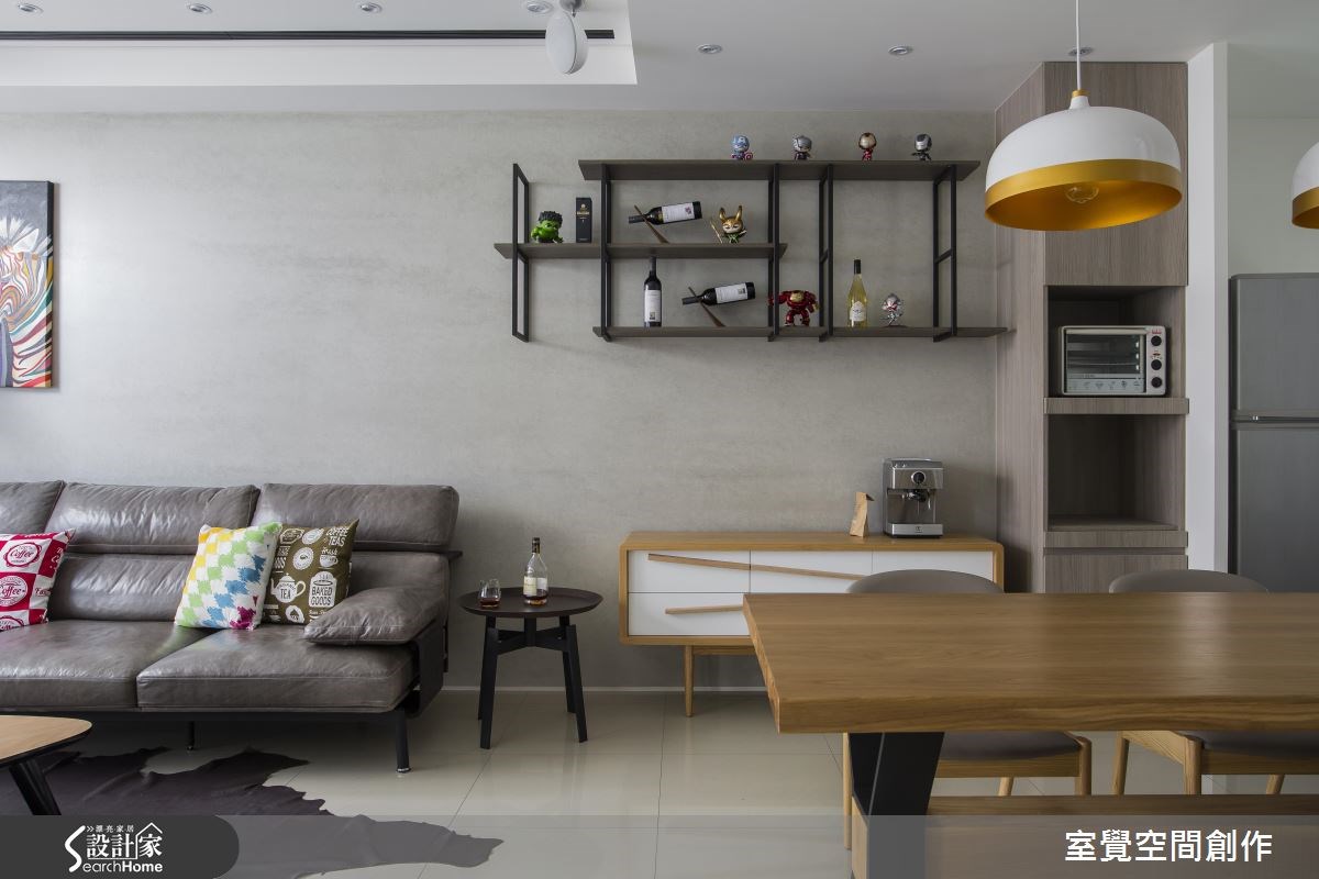30坪新成屋(5年以下)＿現代風客廳案例圖片＿室覺空間創作＿室覺_12之5