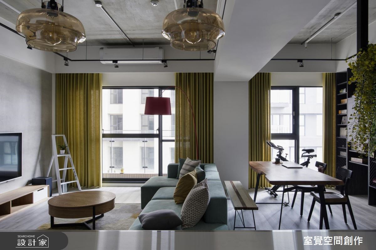 25坪新成屋(5年以下)＿混搭風客廳工作區案例圖片＿室覺空間創作＿室覺_13之3