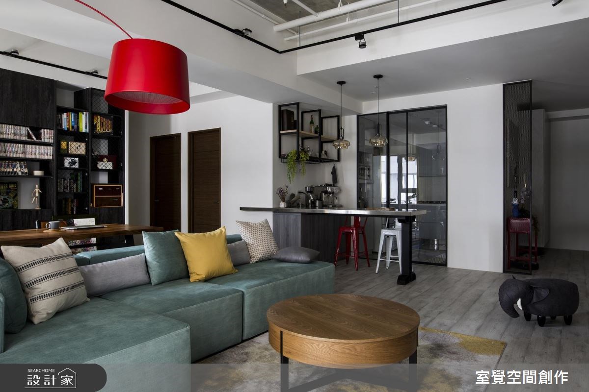 25坪新成屋(5年以下)＿混搭風客廳案例圖片＿室覺空間創作＿室覺_13之7