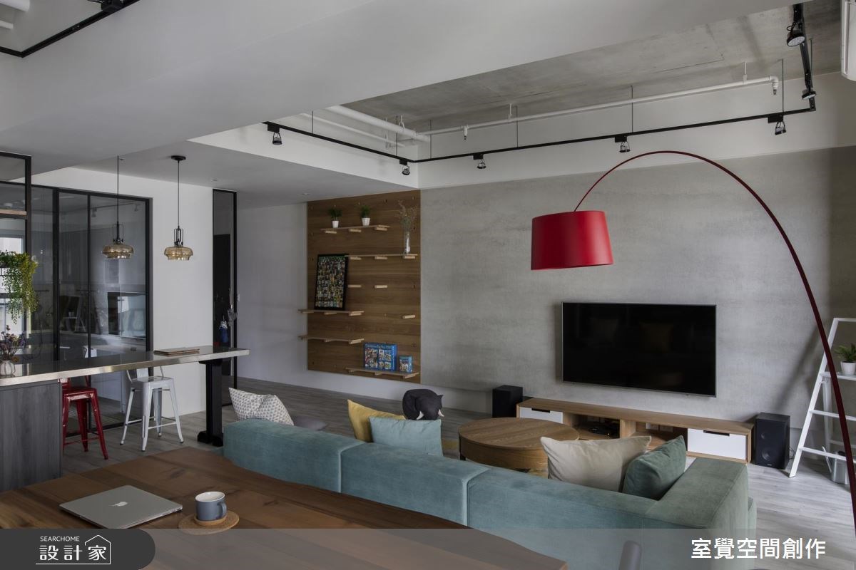 25坪新成屋(5年以下)＿混搭風客廳案例圖片＿室覺空間創作＿室覺_13之9
