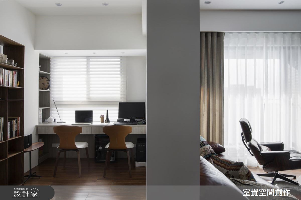 18坪新成屋(5年以下)＿現代風書房案例圖片＿室覺空間創作＿室覺_14之8