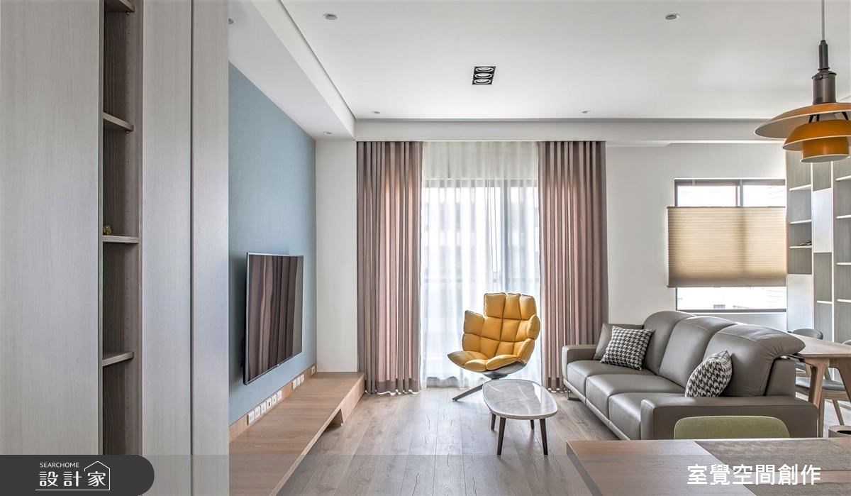 20坪新成屋(5年以下)＿北歐風客廳案例圖片＿室覺空間創作＿室覺_17之1
