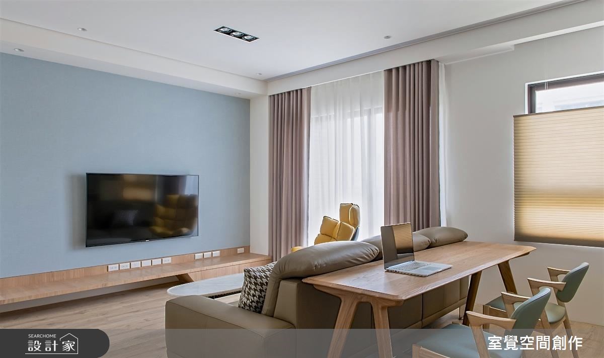 20坪新成屋(5年以下)＿北歐風客廳案例圖片＿室覺空間創作＿室覺_17之5