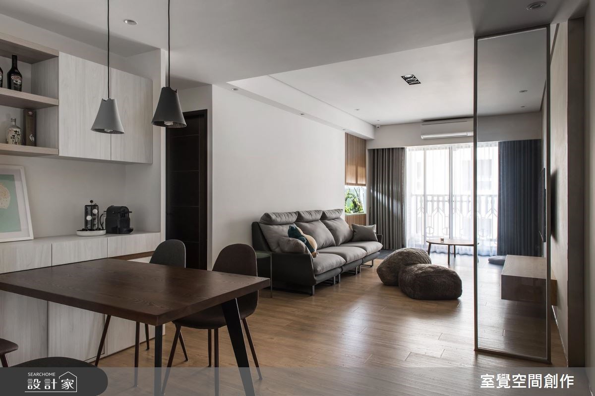 17坪新成屋(5年以下)＿簡約風客廳案例圖片＿室覺空間創作＿室覺_19之1