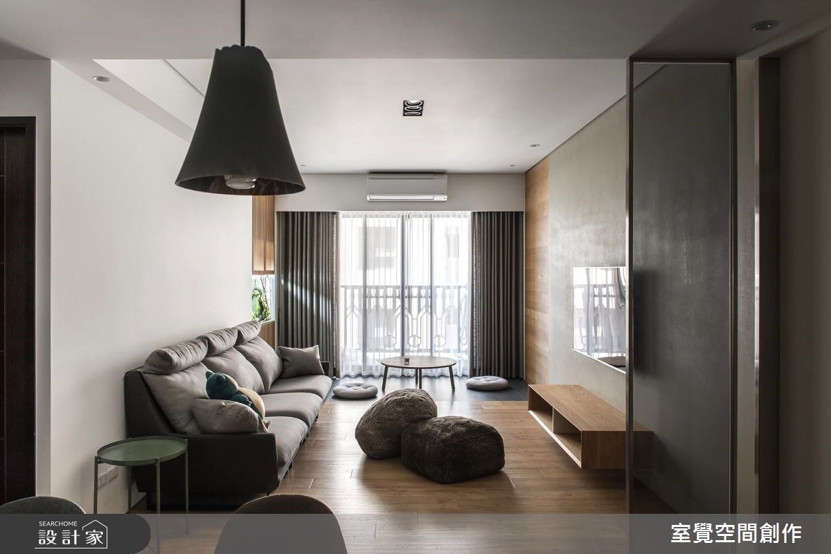 17坪新成屋(5年以下)＿簡約風客廳案例圖片＿室覺空間創作＿室覺_19之3