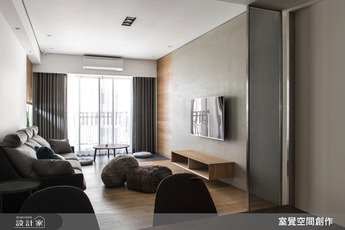 17坪新成屋(5年以下)＿簡約風客廳案例圖片＿室覺空間創作＿室覺_19之4