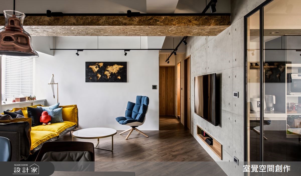 30坪老屋(16~30年)＿工業風客廳案例圖片＿室覺空間創作＿室覺_20之8