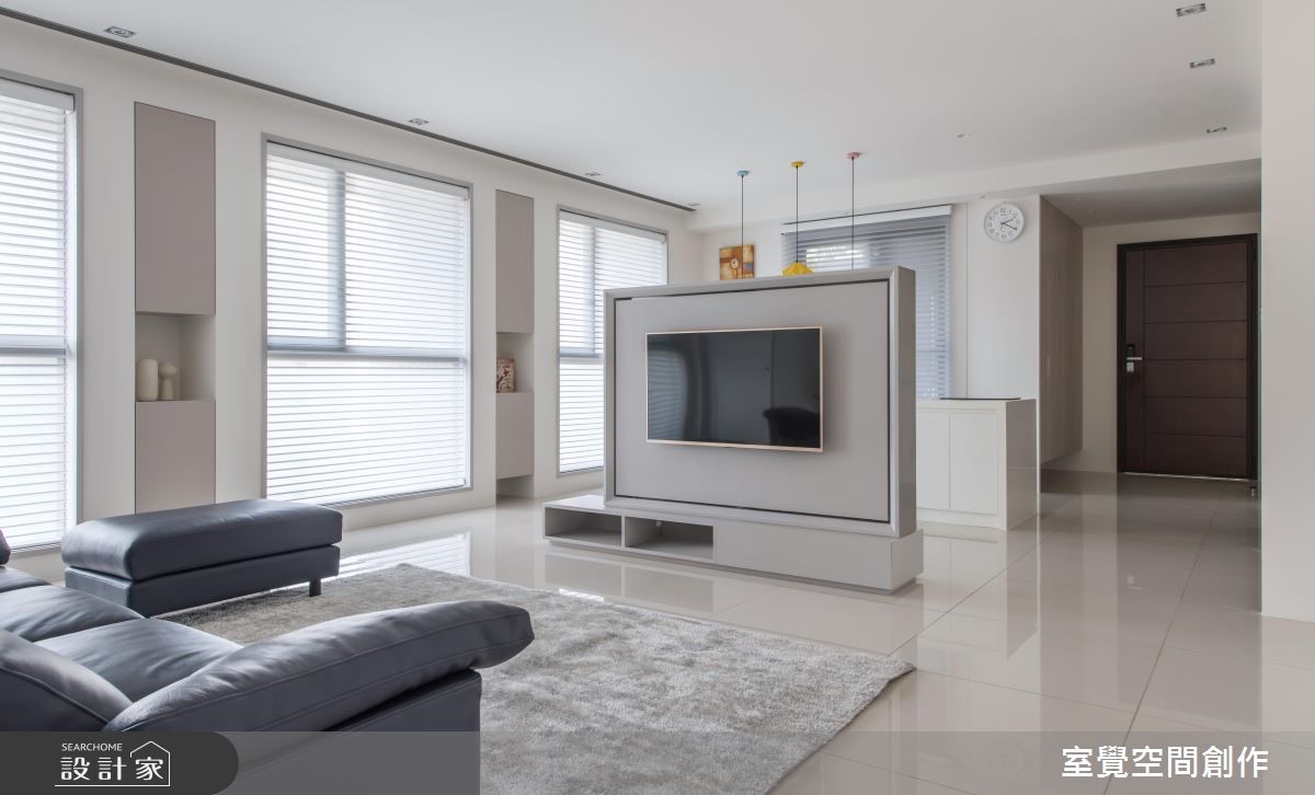 40坪新成屋(5年以下)＿現代風客廳案例圖片＿室覺空間創作＿室覺_24之5