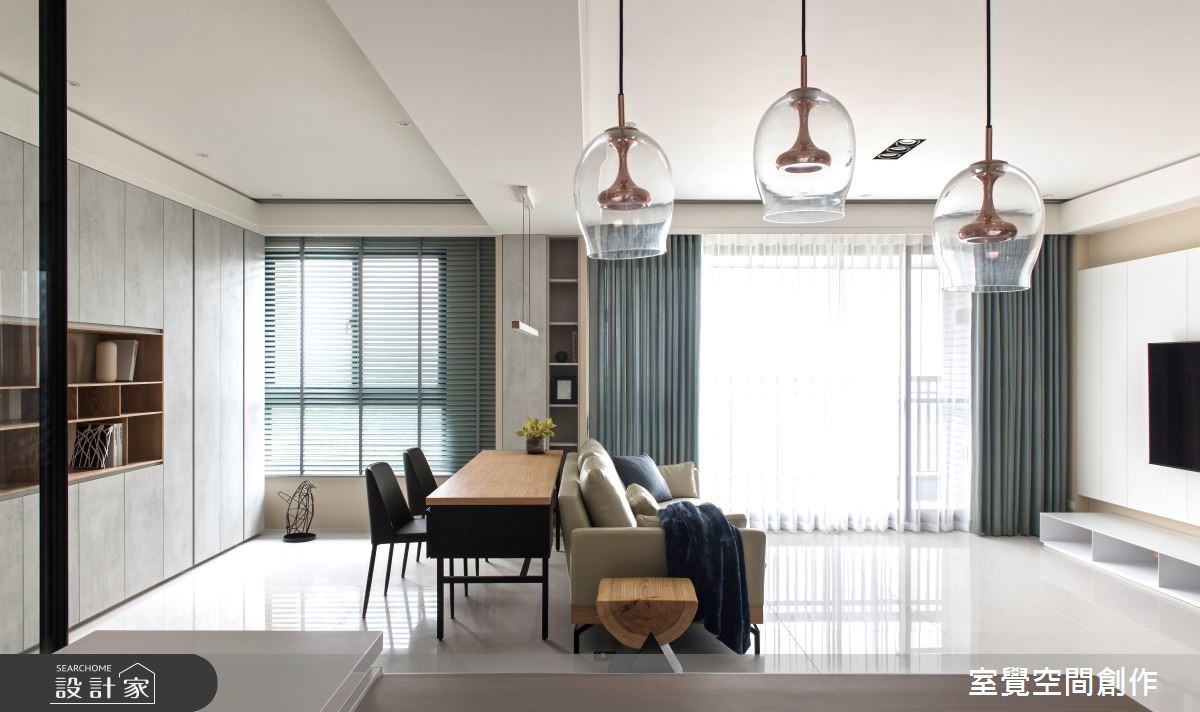 40坪新成屋(5年以下)＿現代風客廳案例圖片＿室覺空間創作＿室覺_25之8