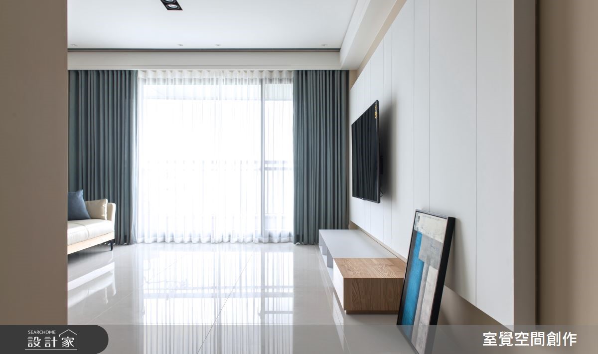 40坪新成屋(5年以下)＿現代風客廳案例圖片＿室覺空間創作＿室覺_25之1