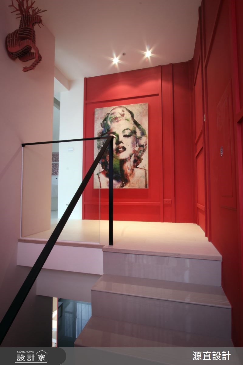 35坪新成屋(5年以下)＿混搭風樓梯案例圖片＿源直聯合設計事務所＿源直_13之15