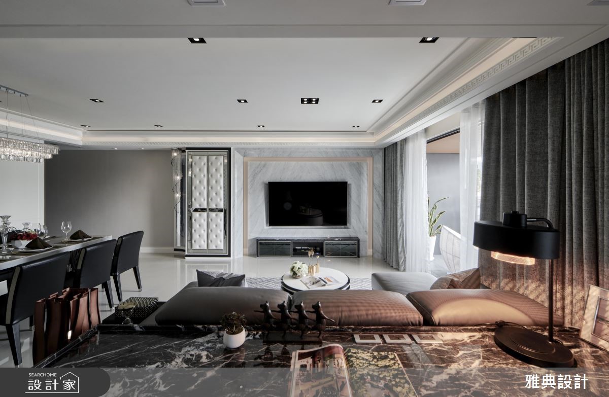 35坪新成屋(5年以下)＿奢華風客廳案例圖片＿雅典設計工程有限公司＿雅典_35之15